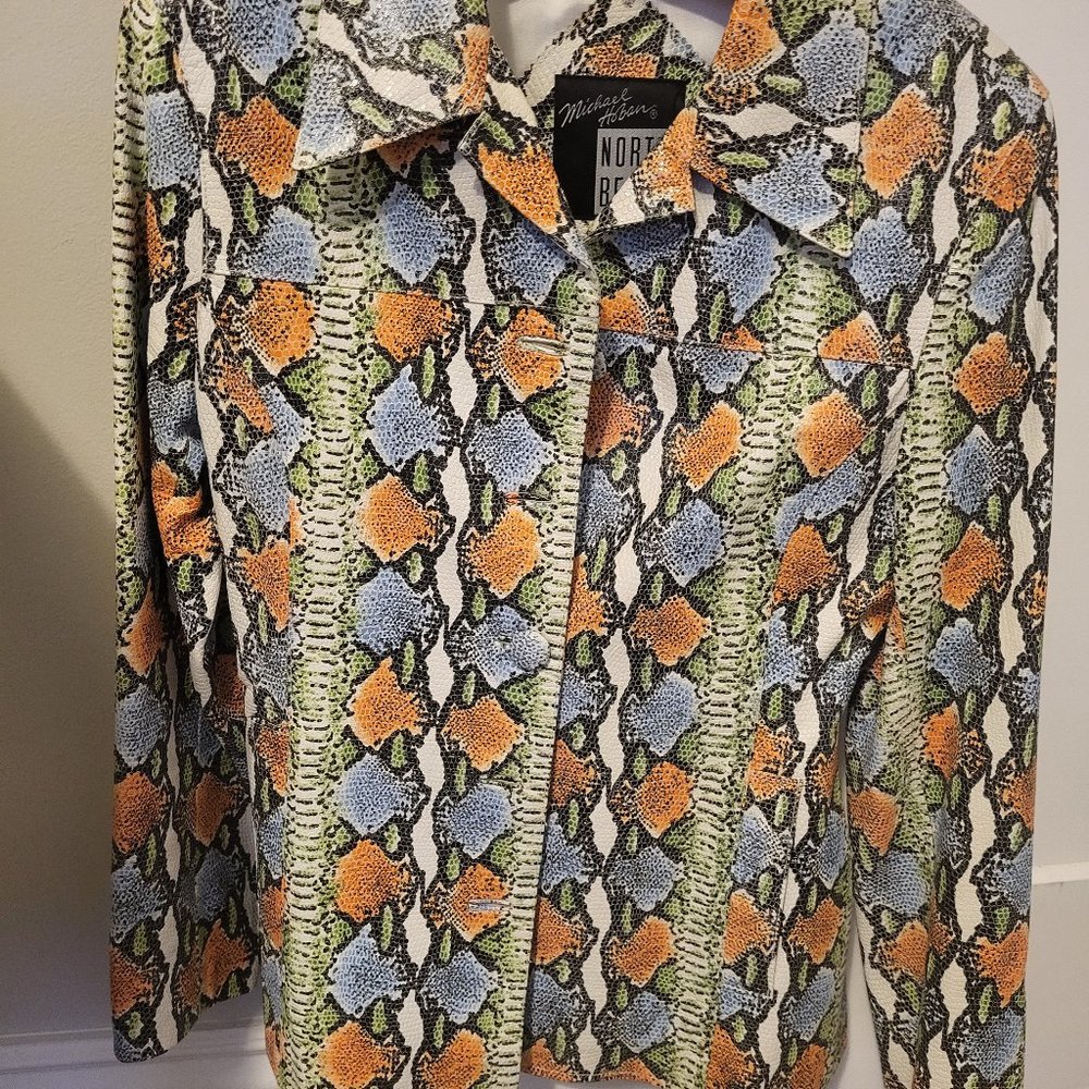 North Beach Leather Snakeskin  Jacket